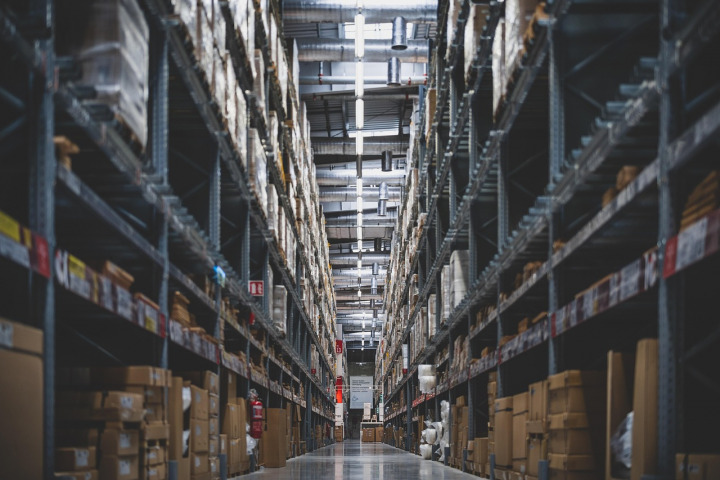 warehouse storage shelves